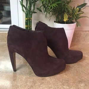 Sam Edelman Maroon colored suede bootie